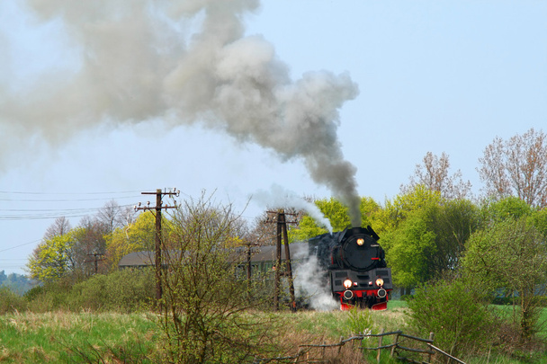 Old retro steam train - Photo, Image