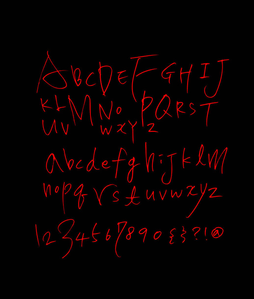 Vector fonts / Handwritten calligraphy - Vector, Imagen
