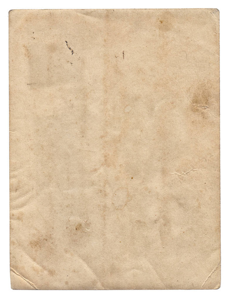 Παλιά φωτογραφία υφή χαρτιού με τους λεκέδες και τις γρατσουνιές απομονωμένες - Φωτογραφία, εικόνα