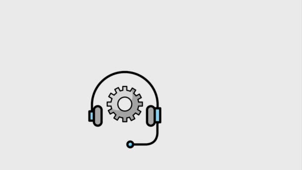 ακουστικά εξυπηρέτησης πελατών - Πλάνα, βίντεο