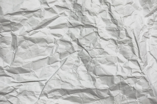 White Texture Background. Crumpled paper. - Photo, Image