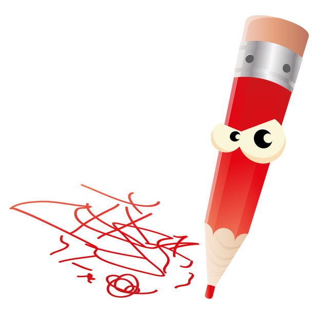 angry pen - Vector, Image