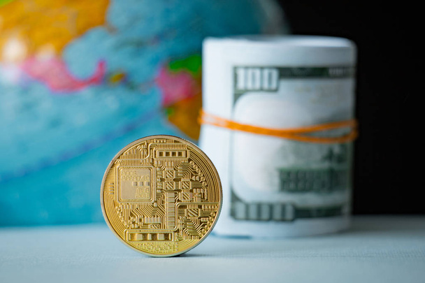 Initial Coin Offering and the whole world. The concept of expanding the geography of ICO around the world and increasing cash flow in crypto currency. - Photo, Image
