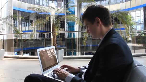 Üzletember, a személyi számítógép - Felvétel, videó
