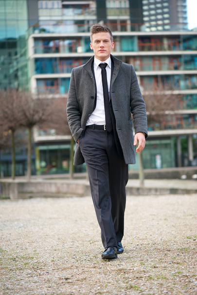 Young Businessman Walking - Photo, Image