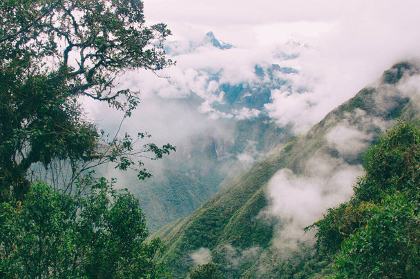 Beautiful wallpaper of the Andes from the Inca Trail. No people. - Photo, Image