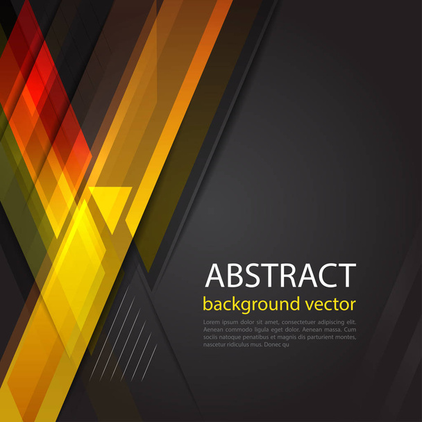 Abstrakcja Światło vector czarne tło. Przyszłych wzory geometryczne. Dla biznesu, nauki, technologii projektowania. - Wektor, obraz