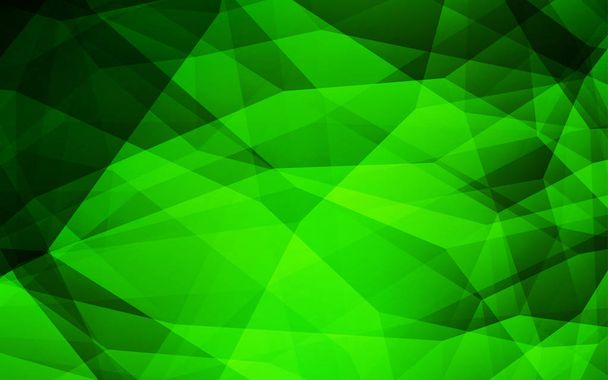 Light Green vector abstract mosaic pattern. Colorful illustration in polygonal style with gradient. Completely new template for your banner. - Vector, Image