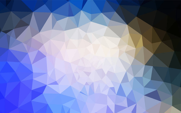 Γαλάζιο, κίτρινο διάνυσμα πολυγωνικό μοτίβο. Τριγωνική γεωμετρική δείγμα με κλίση. Πολυγωνικό σχεδιασμό για το web site σας. - Διάνυσμα, εικόνα
