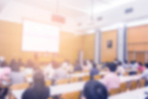 Blurred background of business people in conference hall or seminar room, business people concept. - Photo, Image
