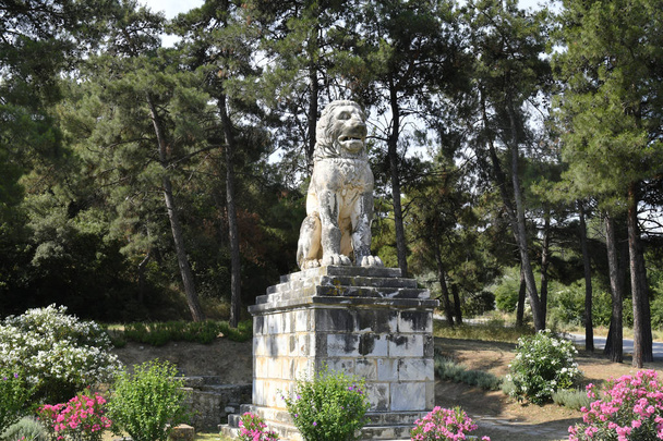 Greece, ancient lion of Amphipoli - Photo, Image