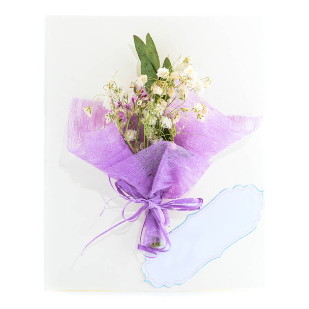 postcard with flowers  - Foto, imagen