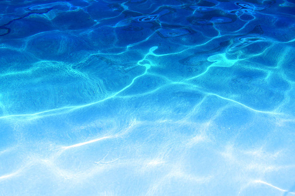 Foto de un macro fondo de olas azules del mar
 - Foto, Imagen