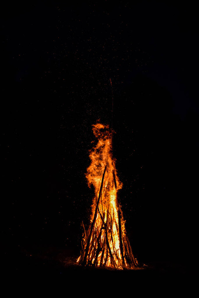 Midsummer night. bonfire fire ritual of Ivana Kupala - Photo, Image