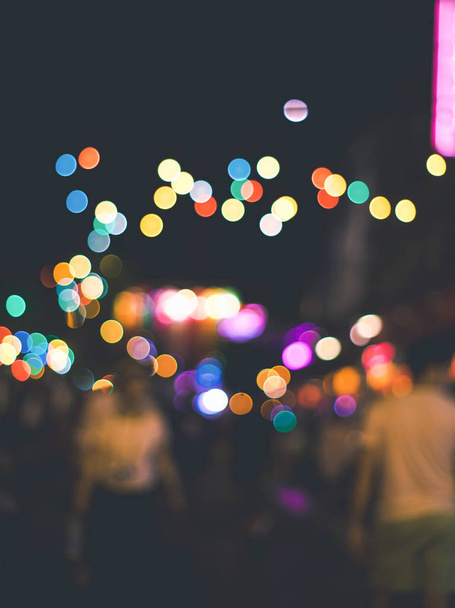 красочный свет городского автомобиля bokehs фон
 - Фото, изображение