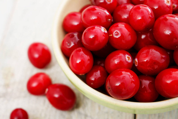 fresh cranberries in dish - Photo, image