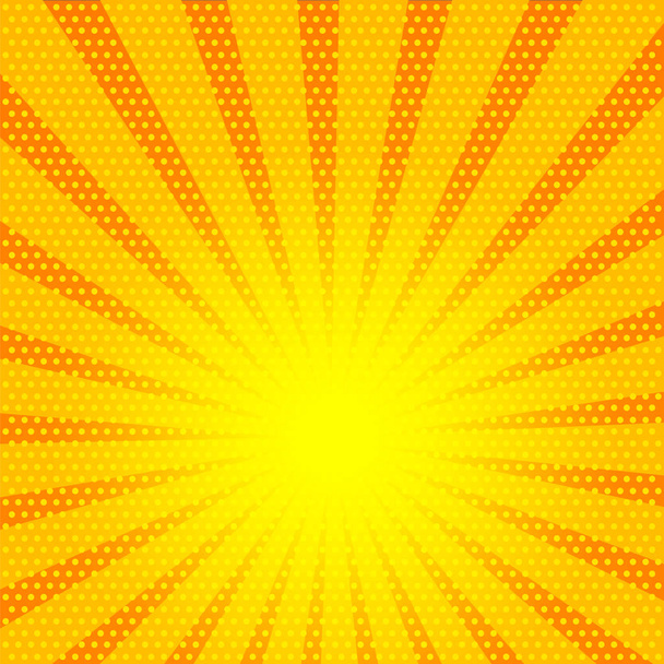 Fondo de estilo pop art de color amarillo y naranja. espacio de la línea de fondo. Ilustración vectorial
 - Vector, imagen