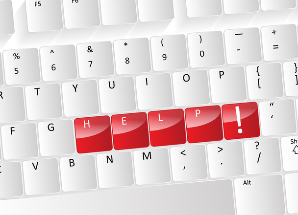 Conceito de teclado de ajuda
 - Vetor, Imagem