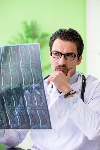 Доктор радіолог дивиться рентгенівське сканування в лікарні
 - Фото, зображення