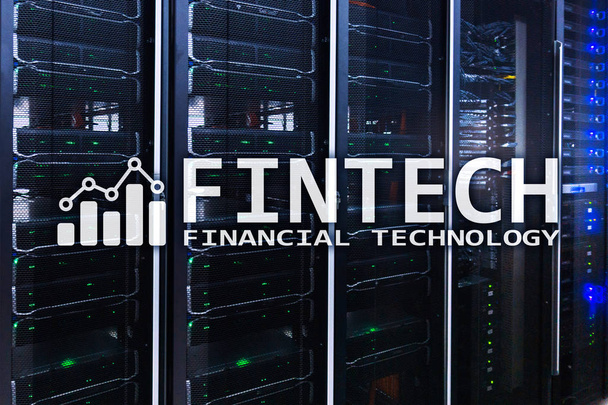 FinTech - finanční technologie. Obchodní řešení a vývoj software. - Fotografie, Obrázek