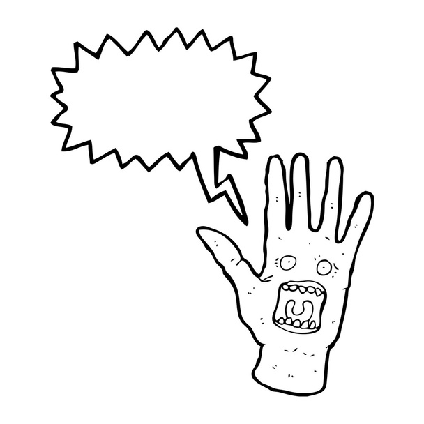 screaming possessed hand - Vector, Image