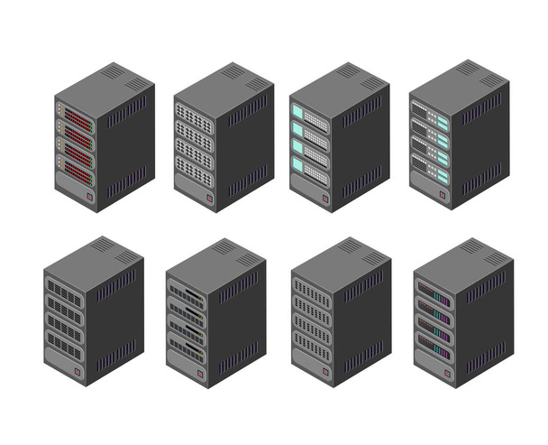 データのサーバー ネットワーク - ベクター画像