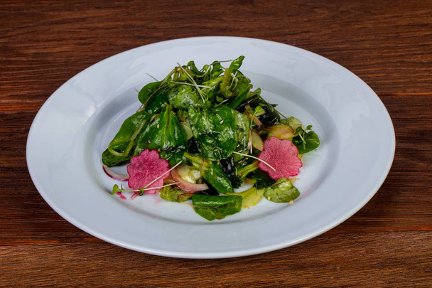 Japanese Daikon salad with leaves - Valokuva, kuva