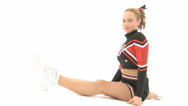 Cheerleader wirft einen Luftkuss - Filmmaterial, Video