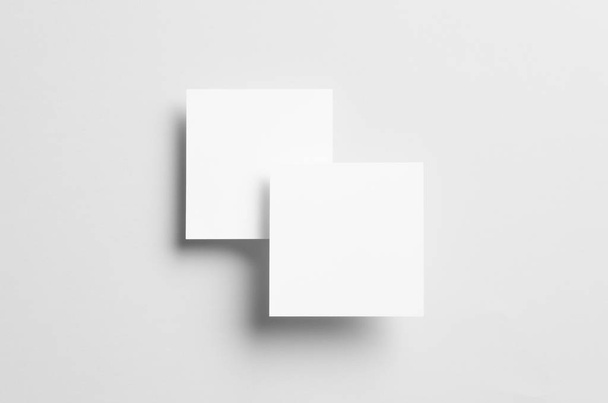 Square Flyer / Invitation Mock-Up - Two Floating Overlapping Flyers - Foto, immagini