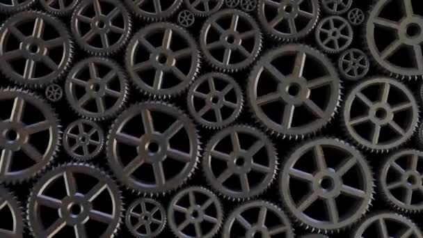 gears industry technology wheel - Footage, Video