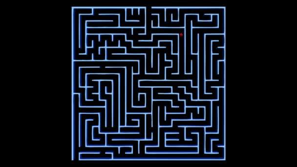 Labyrinth Weg Suche puzzle - Filmmaterial, Video