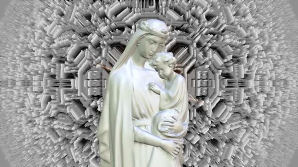 Mária és Jézus a Szentlélek fény - Felvétel, videó