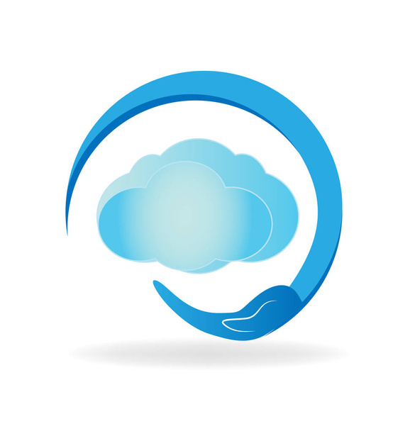 Cloud environment protection vector - Vector, Image