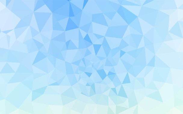 Licht blauwe vector kleurovergang driehoeken sjabloon. Creatieve geometrische illustratie in Origami stijl met verloop. Gloednieuw ontwerp voor uw bedrijf. - Vector, afbeelding