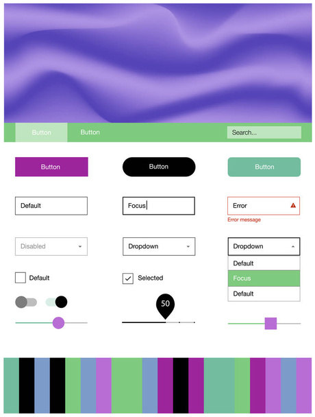 Light Multicolor vector wireframe kit with abstract circles. Glitter abstract illustration with blurred bubble shapes.. This sample is for your landing page. - Vector, Image