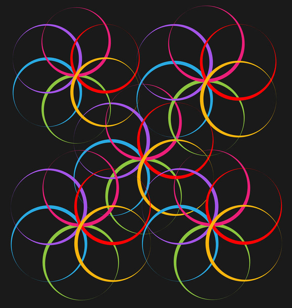 Vettore astratto di fiori a spirale
 - Vettoriali, immagini
