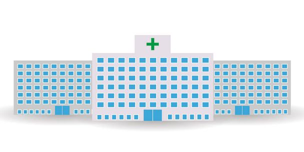 ウィンドウ アイコンの建物病院 - ベクター画像
