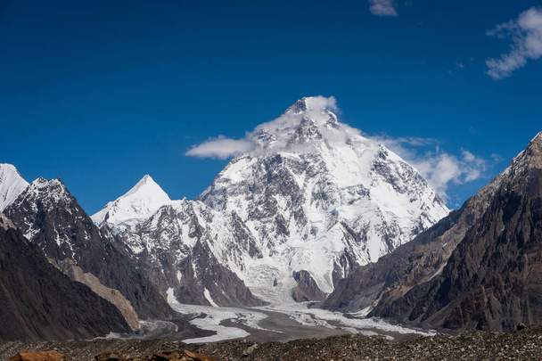 K2 mountain peak, second highest mountain peak in the world, K2 trek, Pakistan, Asia - Foto, immagini