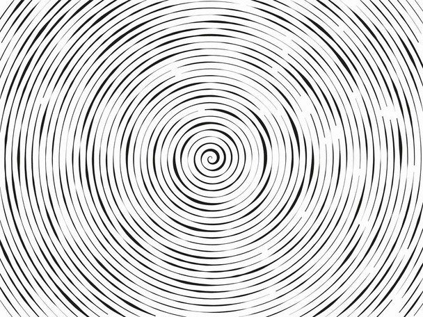 Blanco y negro abstracto círculos concéntricos modernos textura, patrón de fondo. Ilustración vectorial. Fondo de medio tono
. - Vector, imagen