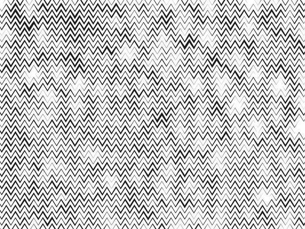 Fondo de medio tono. Líneas paralelas horizontales onduladas en zig-zag. Patrón abstracto monocromo. Ilustración vectorial
. - Vector, imagen