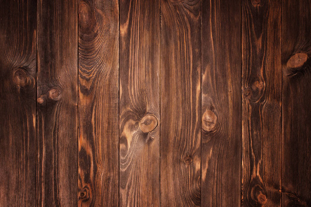 dark stained, distressed wooden floor board texture - Photo, Image