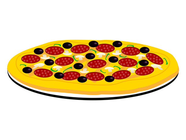 пицца - Вектор,изображение
