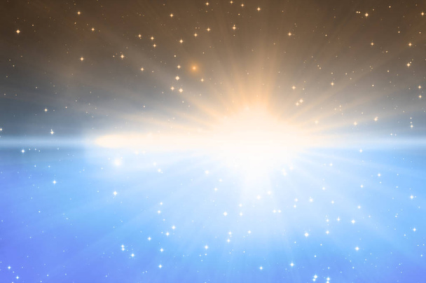 φωτεινά αστέρια που λάμπουν στον ουρανό νύχτας, διαστημική έννοια  - Φωτογραφία, εικόνα