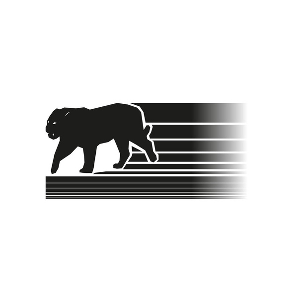 Logo s obrázkem tygra. Vektorové ilustrace. - Vektor, obrázek