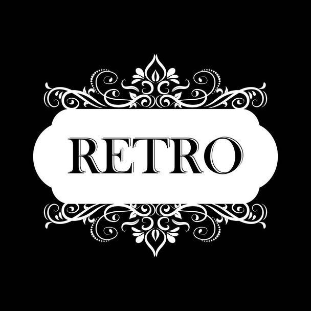 Vector illustration of old style retro vintage label - Вектор, зображення