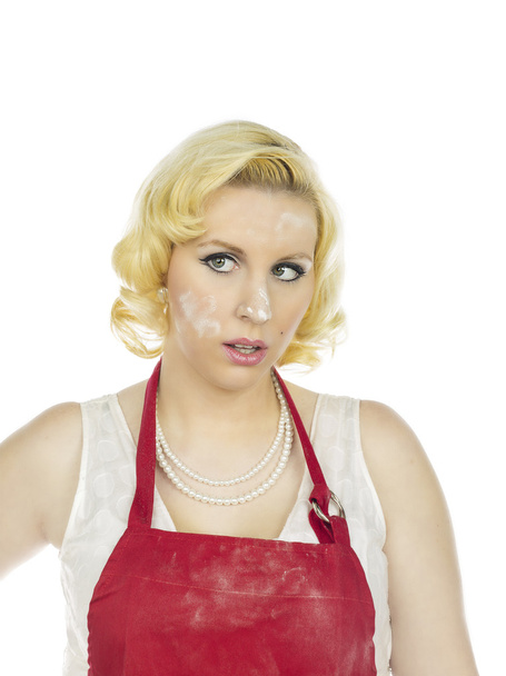 angry woman baking - Foto, afbeelding