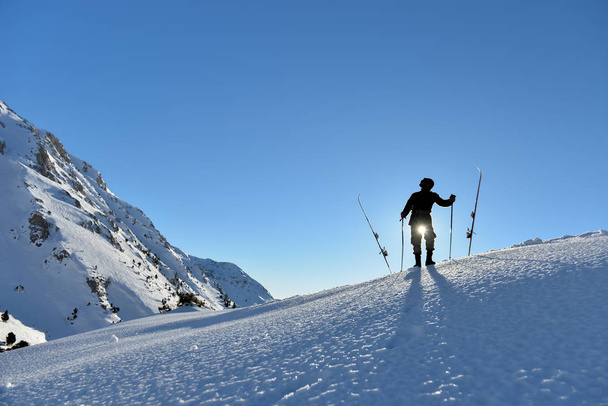 hrdý vzhled profesionální lyžař - Fotografie, Obrázek