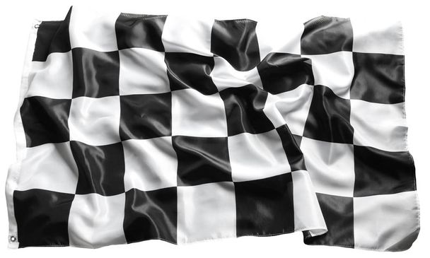 картатий чорно-білий гоночний прапор
  - Фото, зображення