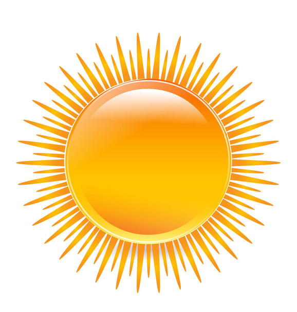太陽シンボル ベクトル アイコン ロゴ - ベクター画像