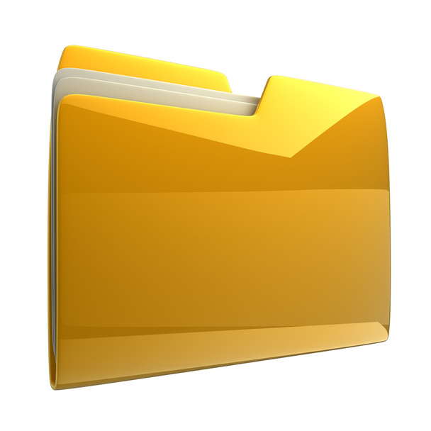 Yellow folder. - Foto, Imagem